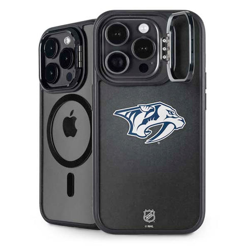 NHL Nashville Predators Black Background iPhone 16 Pro Kickstand Case